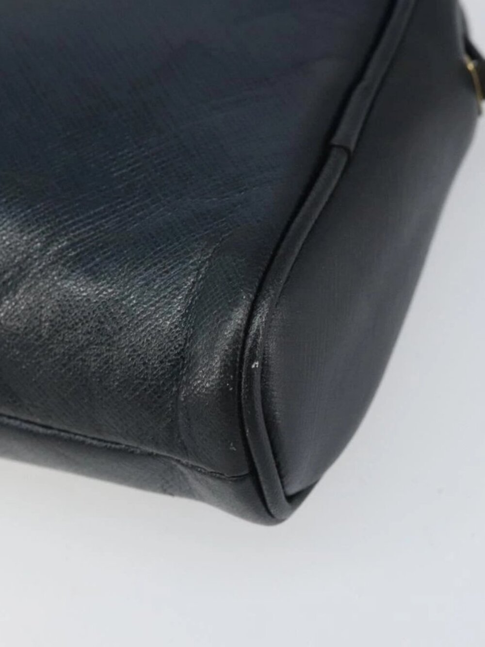 Christian Dior Shoulder Bag Leather Navy Gold Auth bs33276 - Picture 13 of 15